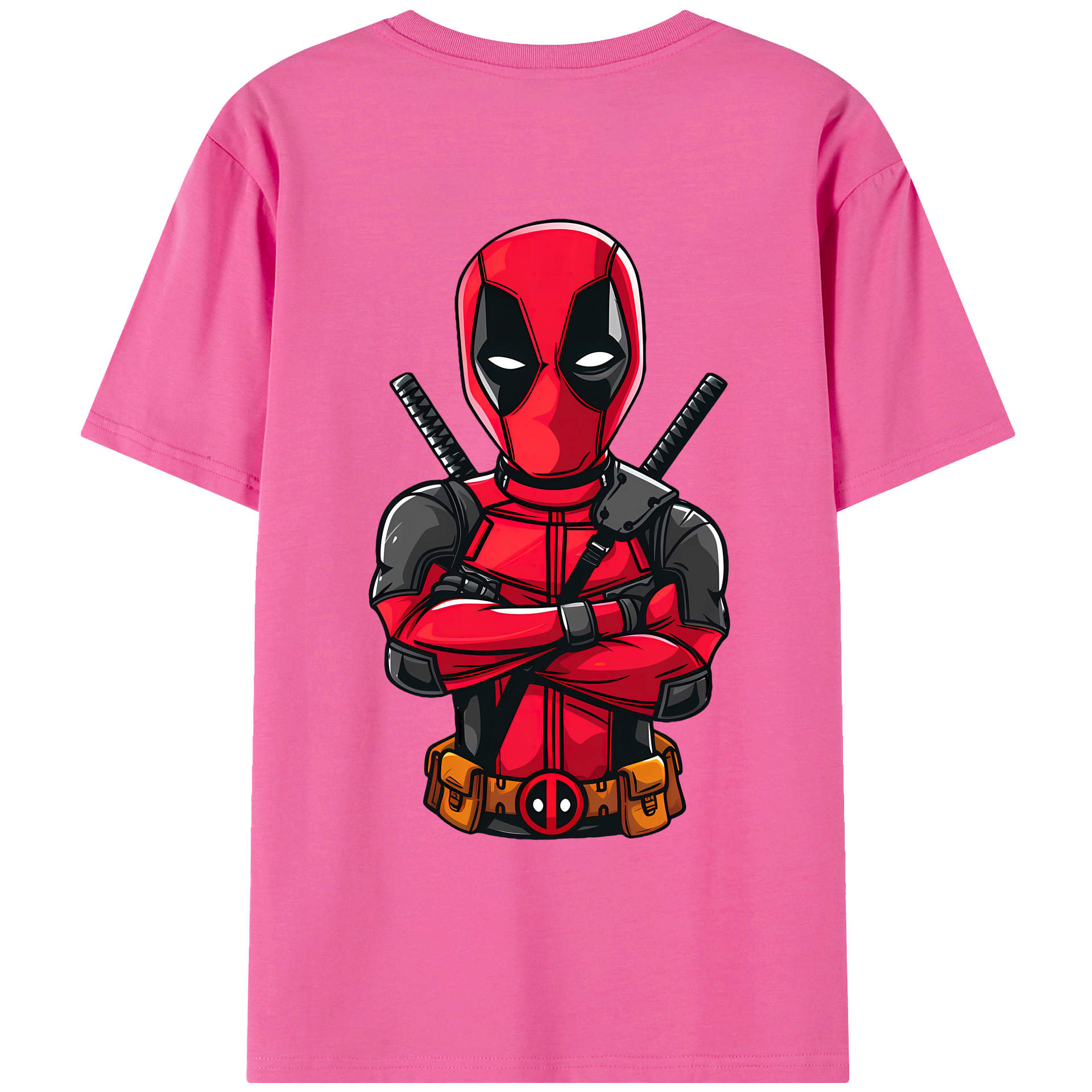 （画像用） Deadpool デッドプール レディース半袖Tシャツ(バックプリント)